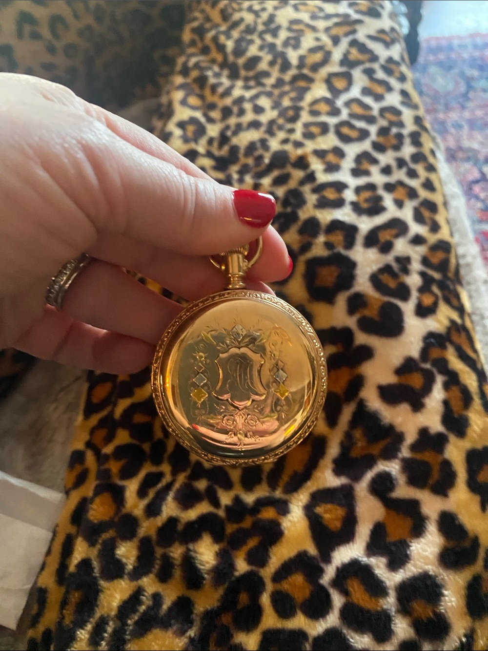 Gold Eagle Pocket Watch - Gold Tone - Picture 4 of 4